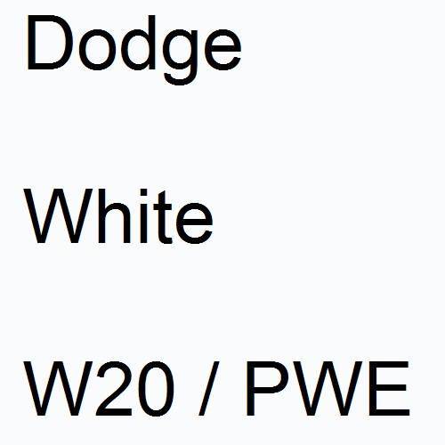 Dodge, White, W20 / PWE.